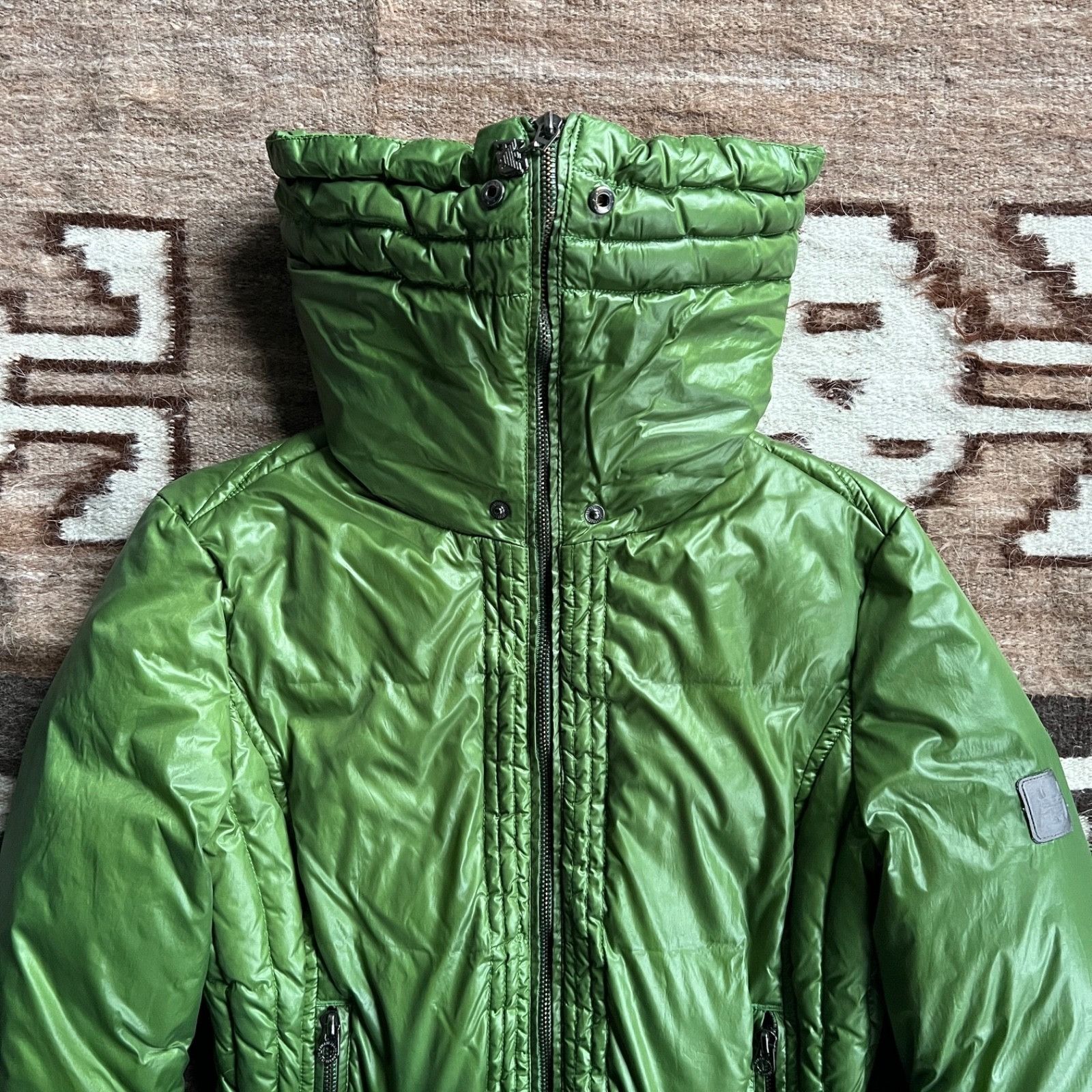 Armani Armani Jeans Vintage Shiny Nylon Down Puffer Jacket 9586AC Size L / US 10 / IT 46 - 5 Thumbnail