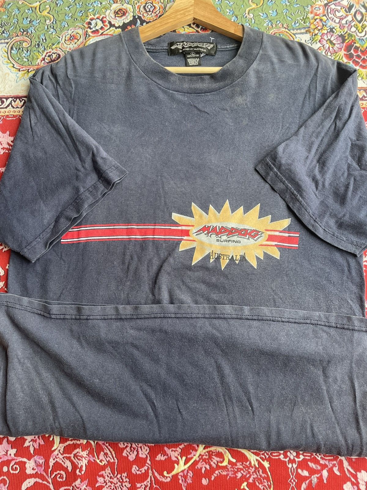 Billabong × Mambo × Quicksilver Vintage Maddog Surfing Tshirt Size US L / EU 52-54 / 3 - 5 Thumbnail