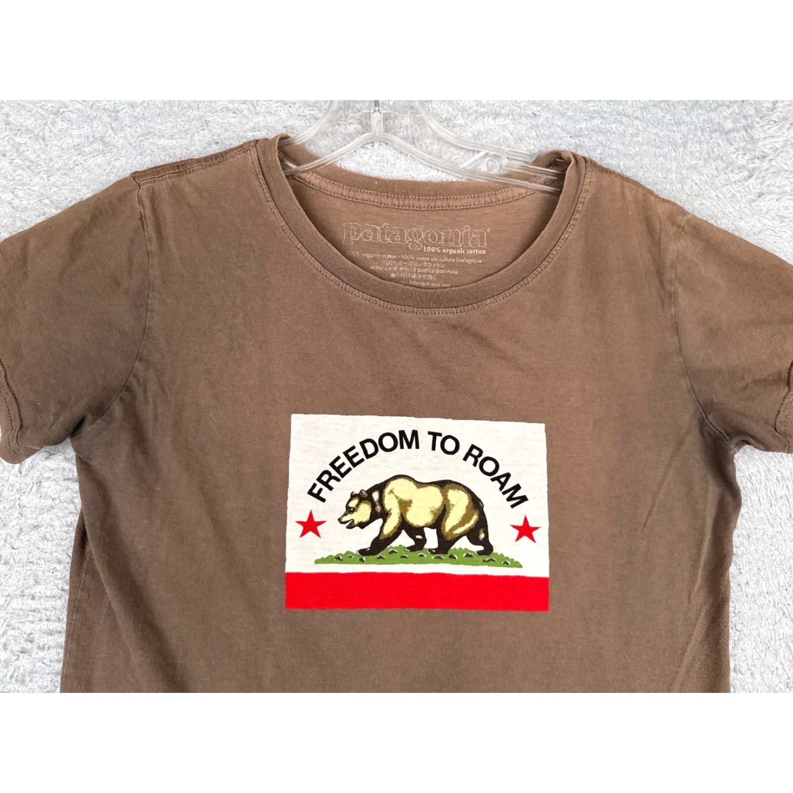 Patagonia Patagonia Shirt Women Small Brown Crew Neck 100% Cotton Freedom To Roam READ Size S / US 4 / IT 40 - 4 Thumbnail