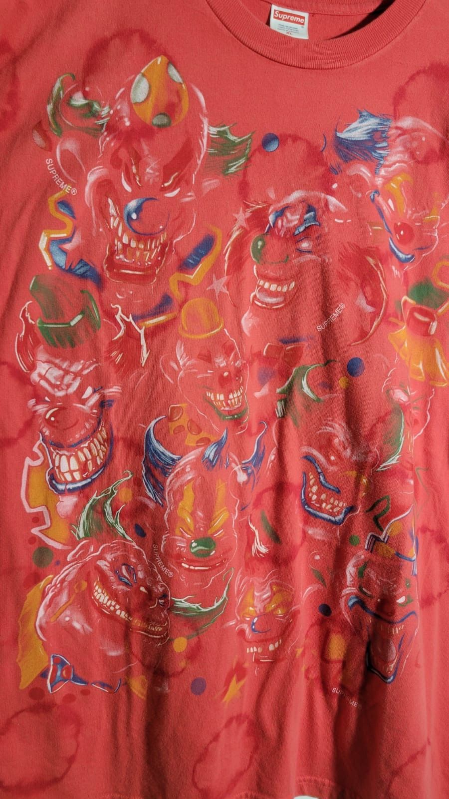 image of Supreme X Liquid Blue Killer Clown in Red, Men's (Size XL)