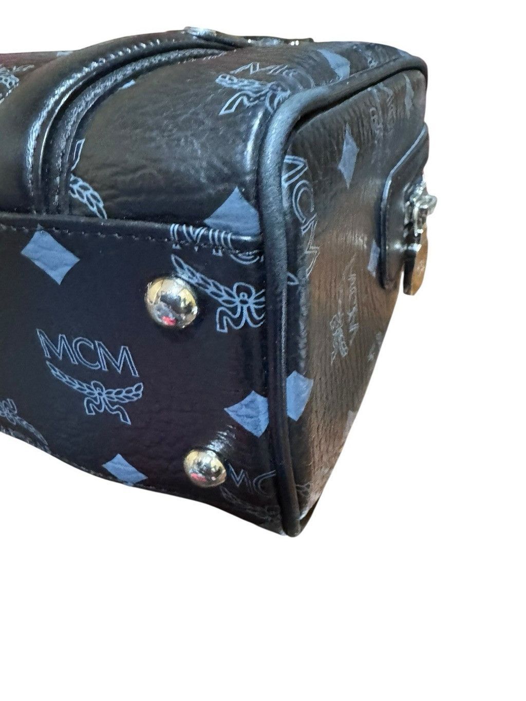 MCM MCM Visetos Black Boston Satchel Size ONE SIZE - 9 Thumbnail