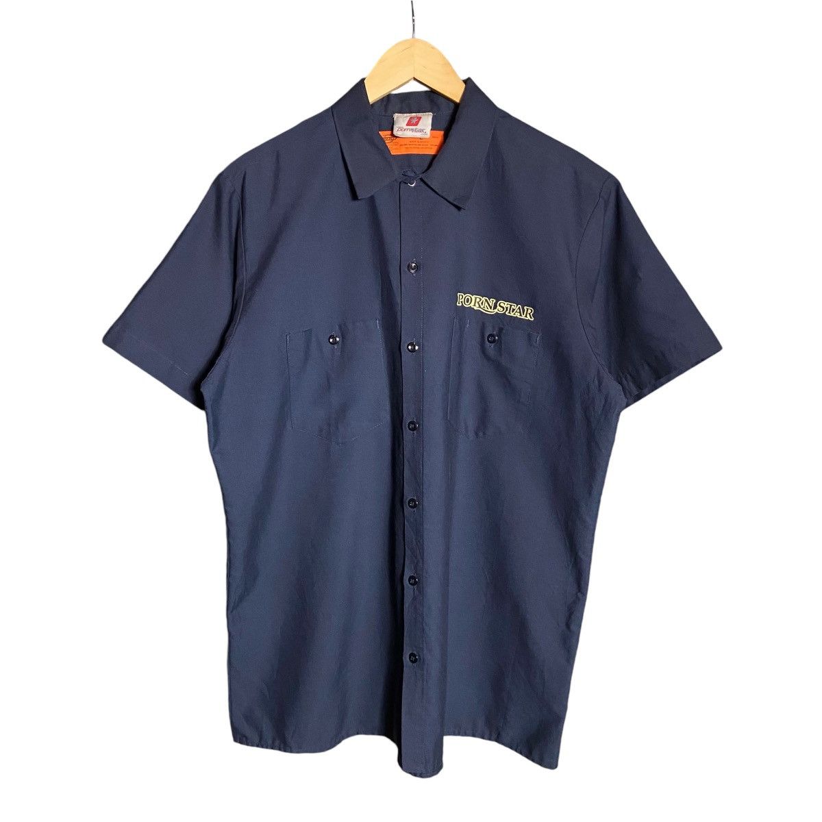 Hook-Ups Vintage 90s Porn Star X Dickies Skateboards Workwear Shirt Size US L / EU 52-54 / 3 - 2 Thumbnail
