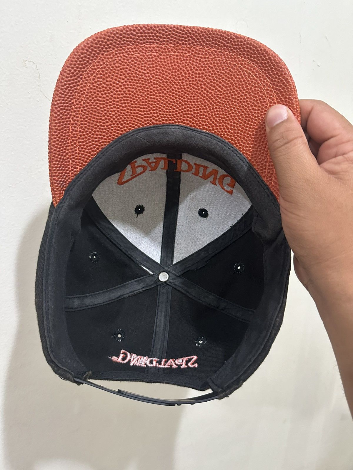 Spalding × Vintage Rare 90's Spalding Basketball Visor Made In Japan Size ONE SIZE - 13 Thumbnail