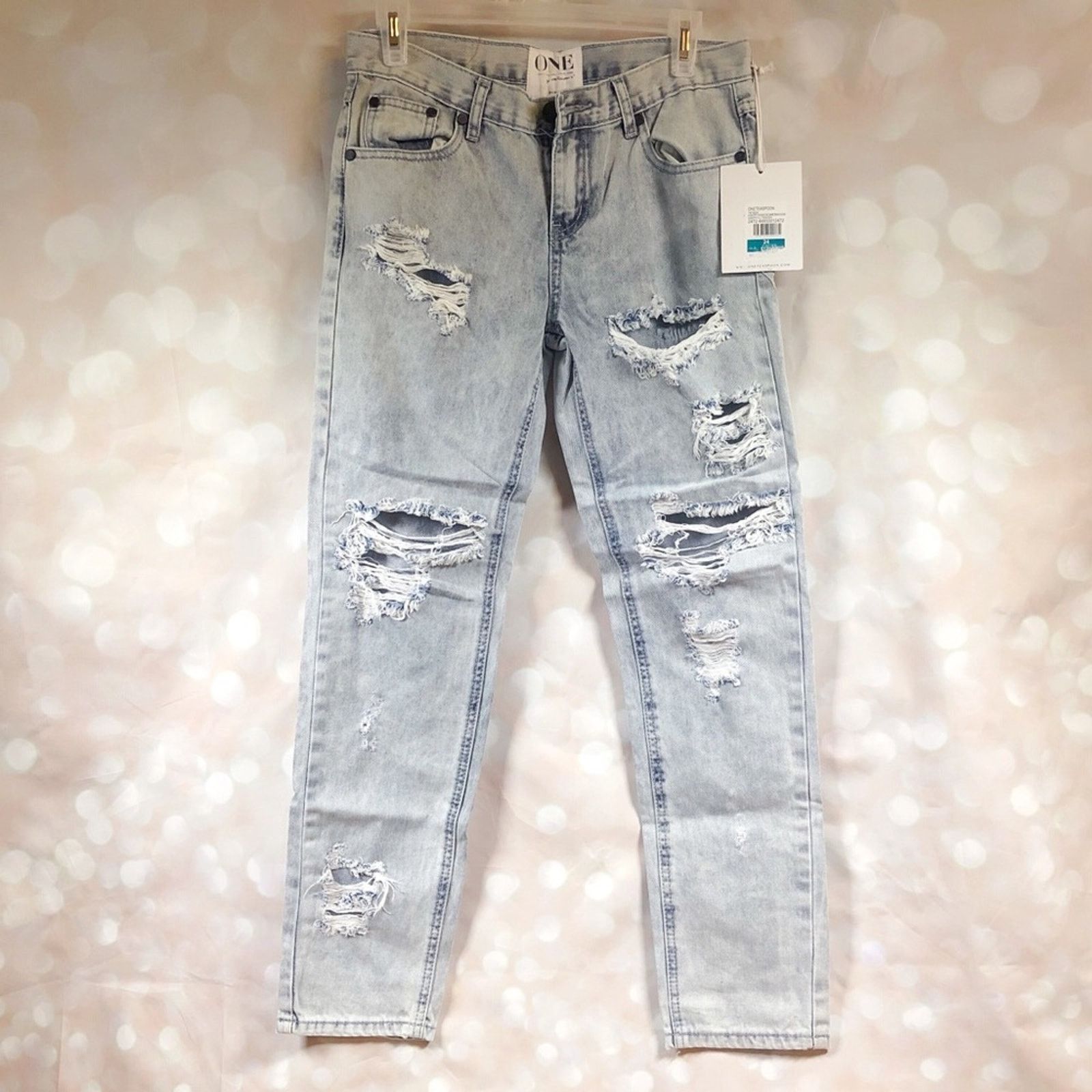 One Teaspoon One Teaspoon LT Wash Happy Awesome Baggies 24 Jean Size 24" / US 00 / IT 34 - 5 Thumbnail