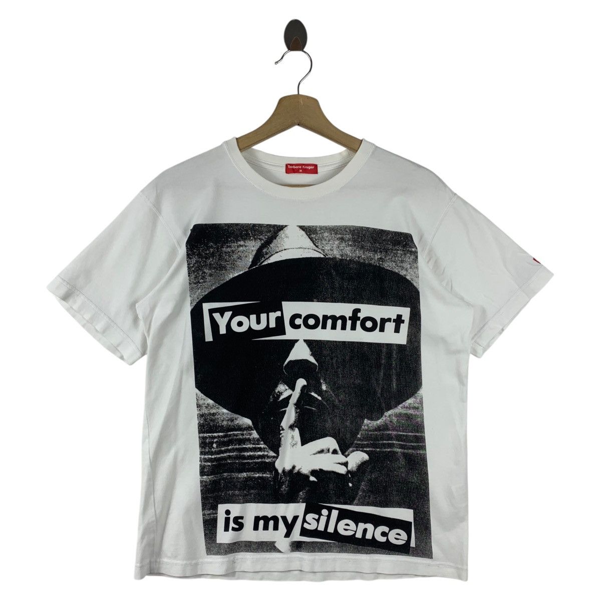 Barbara Kruger × Vintage Vintage BARBARA KRUGER your comfort is my silence tee shirt Size US M / EU 48-50 / 2 - 1 Thumbnail