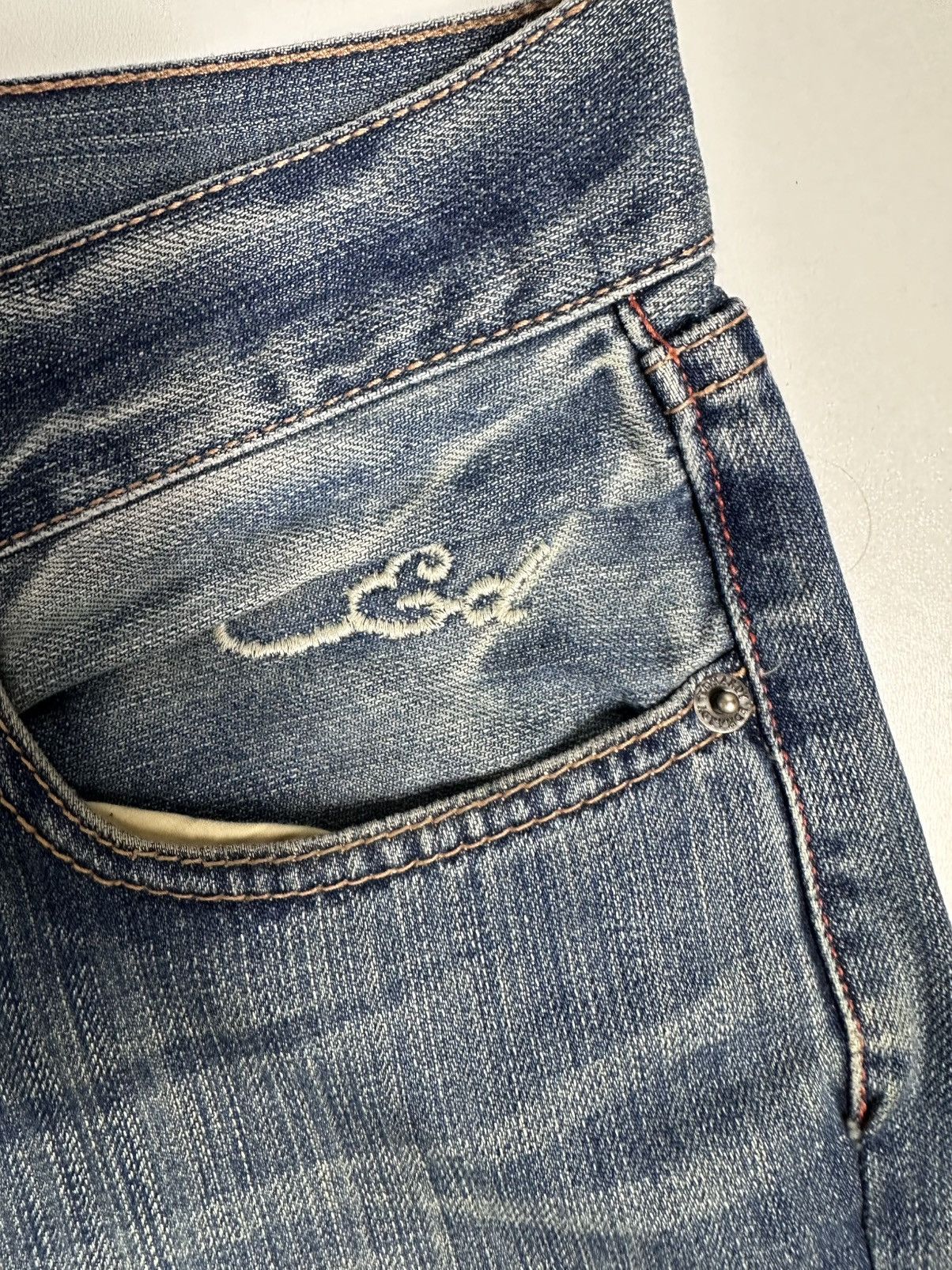 Christian Audigier × Ed Hardy × Vintage Vintage Ed Hardy Embroidered Jeans Size US 32 / EU 48 - 6 Thumbnail