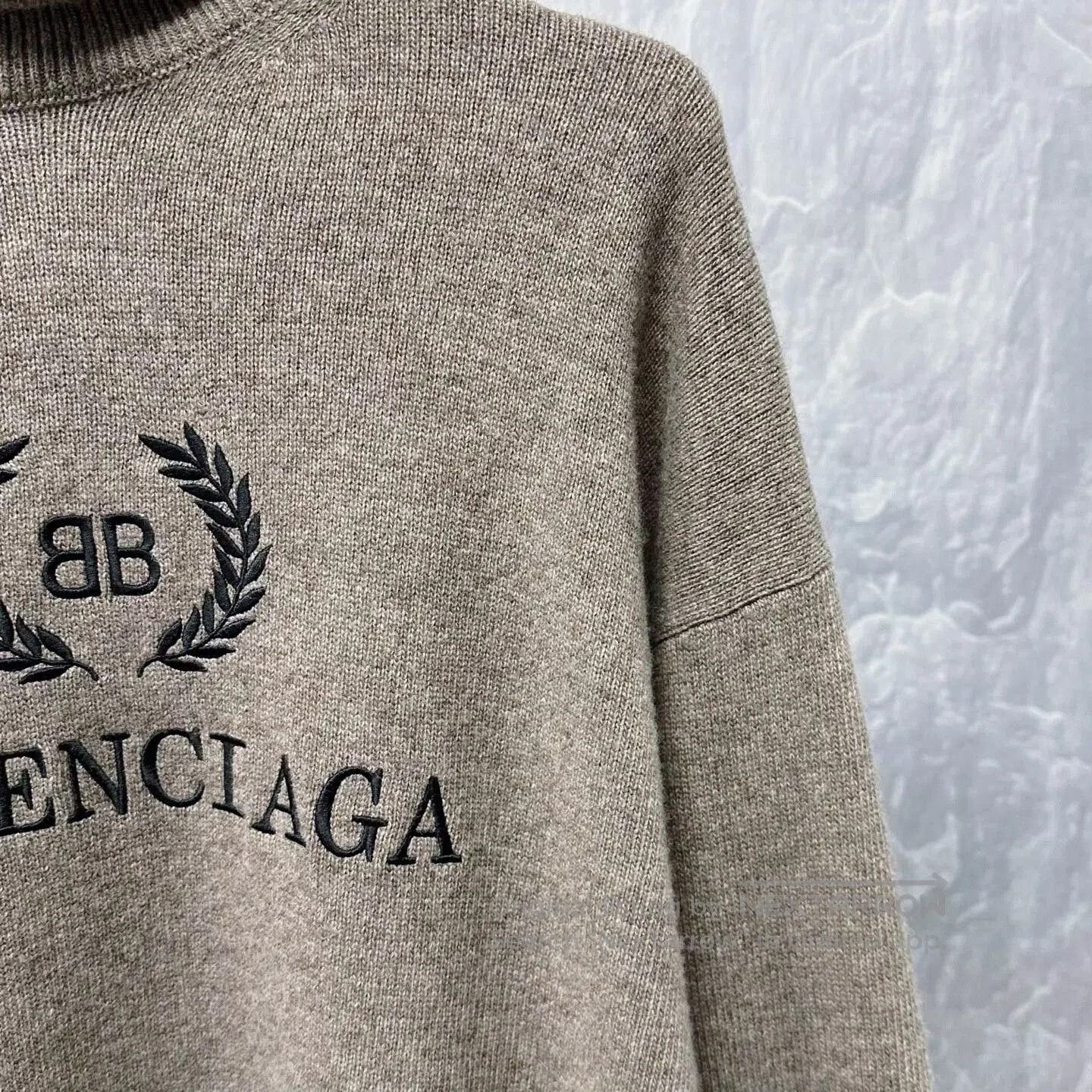 Balenciaga balenciaga high neck wool sweater in beige. Size US XS / EU 42 / 0 - 3 Thumbnail