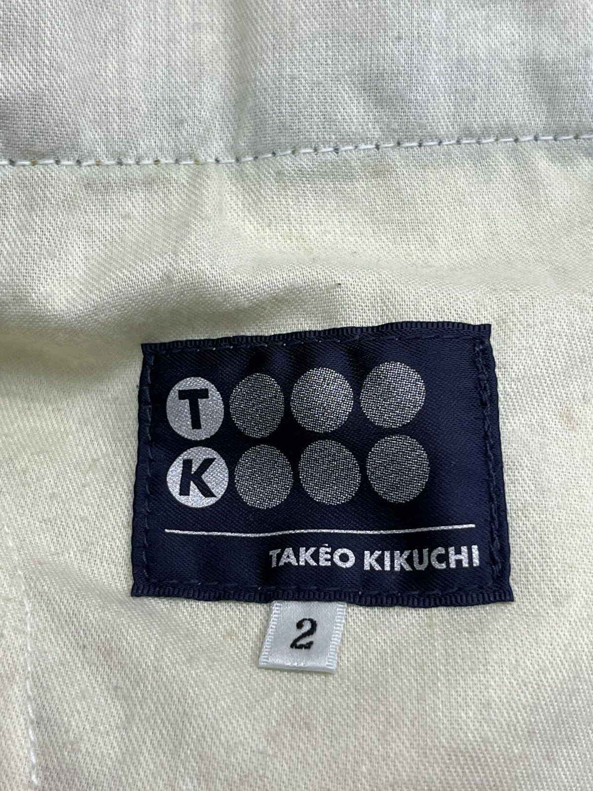 Takeo Kikuchi 🔥90’s TAKEO KIKUCHI Art Embroidery Flower Karakuri Tamashi Size US 29 - 12 Thumbnail