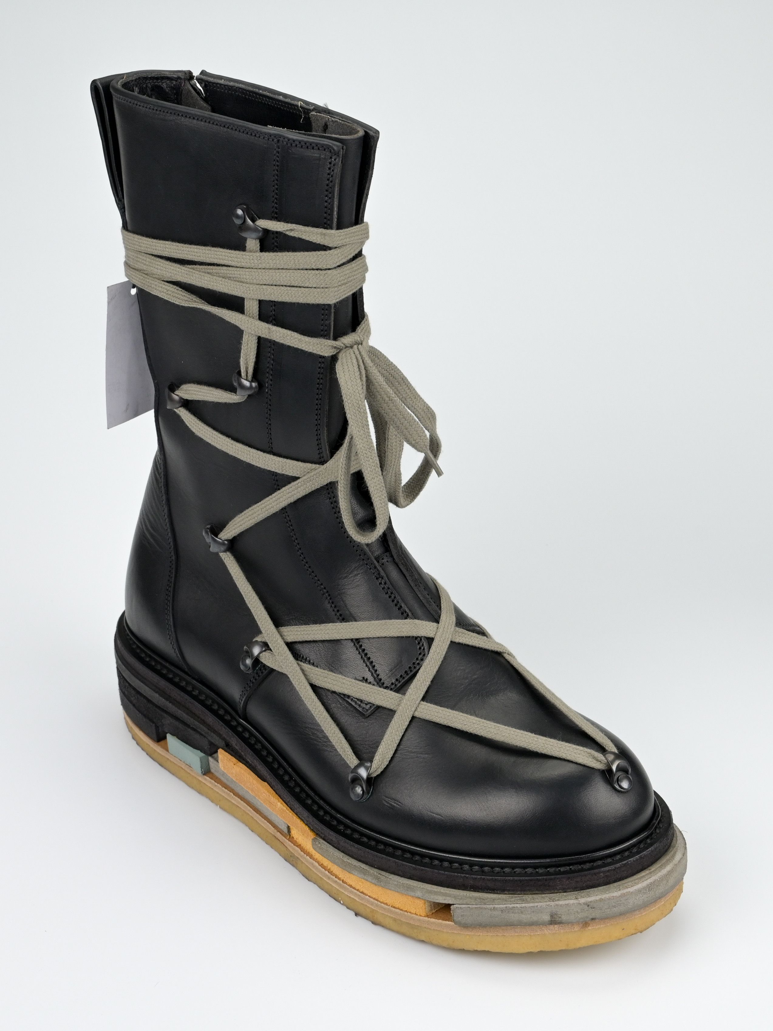 Rick Owens F/W 2017 Glitter Hexagram Creeper Boots Lego Sole Size US 10.5 / EU 43-44 - 12 Thumbnail