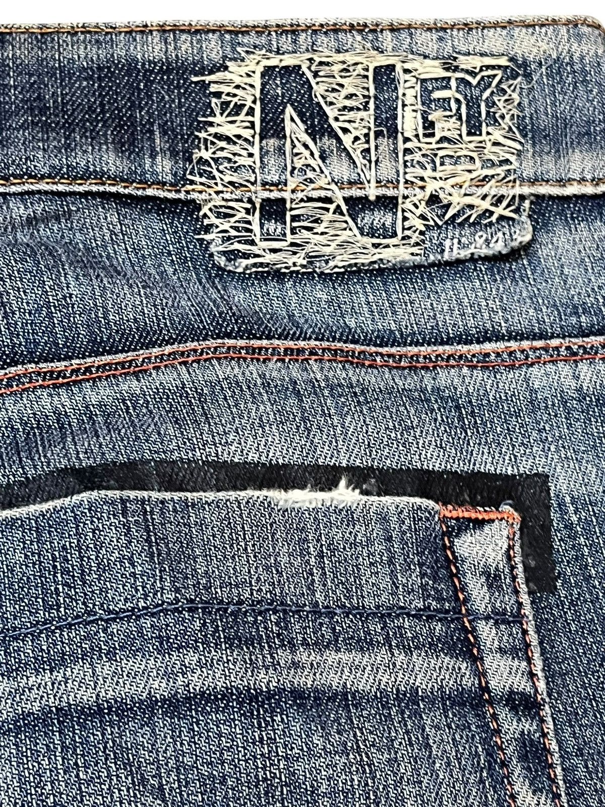 Notify Vintage Notify Baggy Wide Leg Distressed Denim Size US 31 - 9 Thumbnail