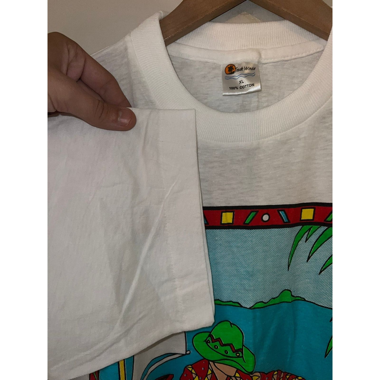 Vintage Vintage Fishing Shirt St. Maarten martin Fisherman Fish Art Size US XL / EU 56 / 4 - 7 Thumbnail