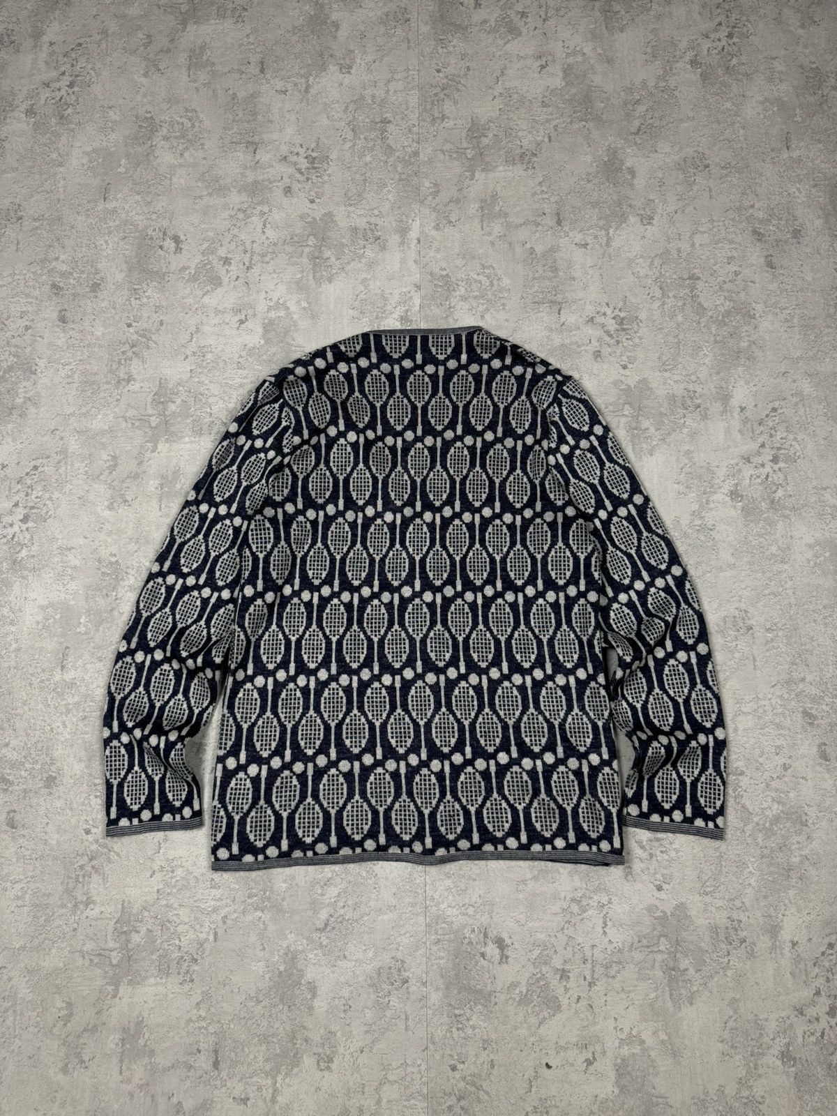 Hermes RARE Vintage Hermes Monogram Cradigan Button Up Size M / US 6-8 / IT 42-44 - 9 Thumbnail