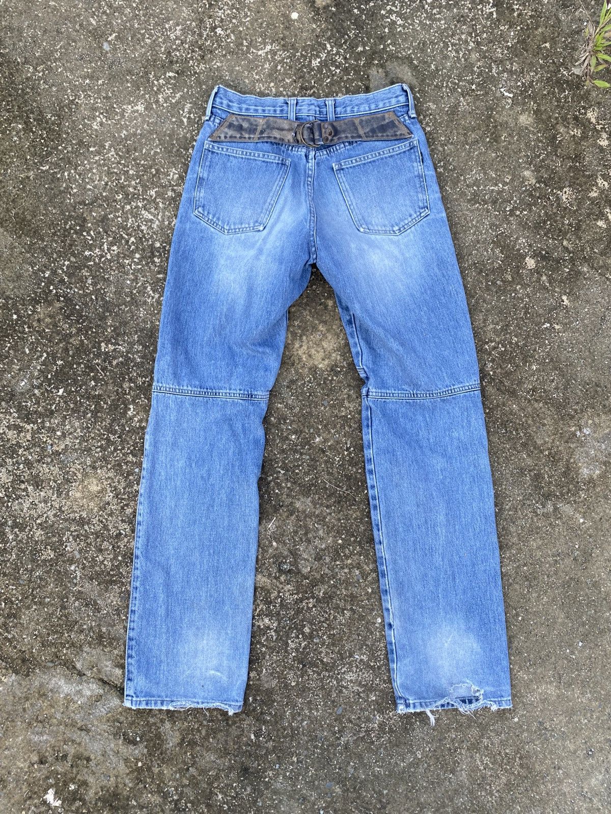 Japanese Brand BLUEWAY Buckleback Biker Jeans Size US 26 / EU 42 - 2 Thumbnail