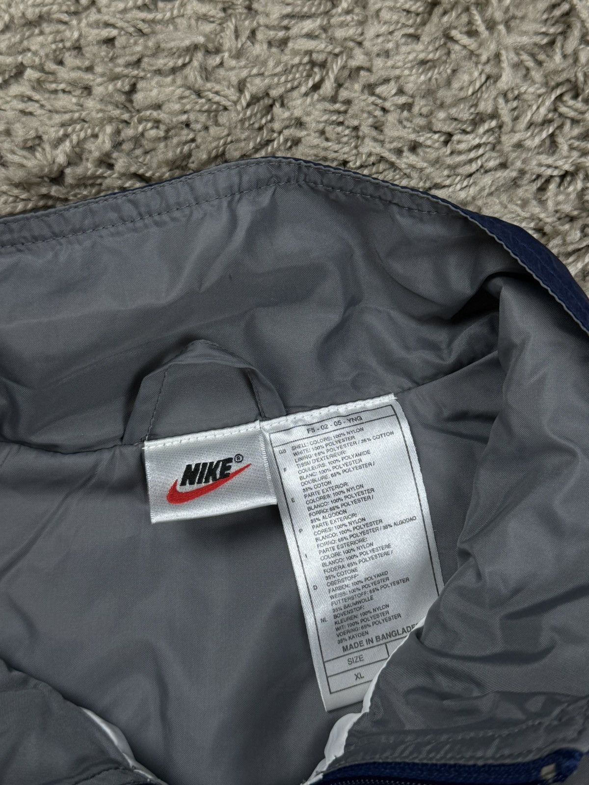 Nike × Vintage Vintage nylon jacket Nike original casual sportswear item Size US XL / EU 56 / 4 - 7 Thumbnail