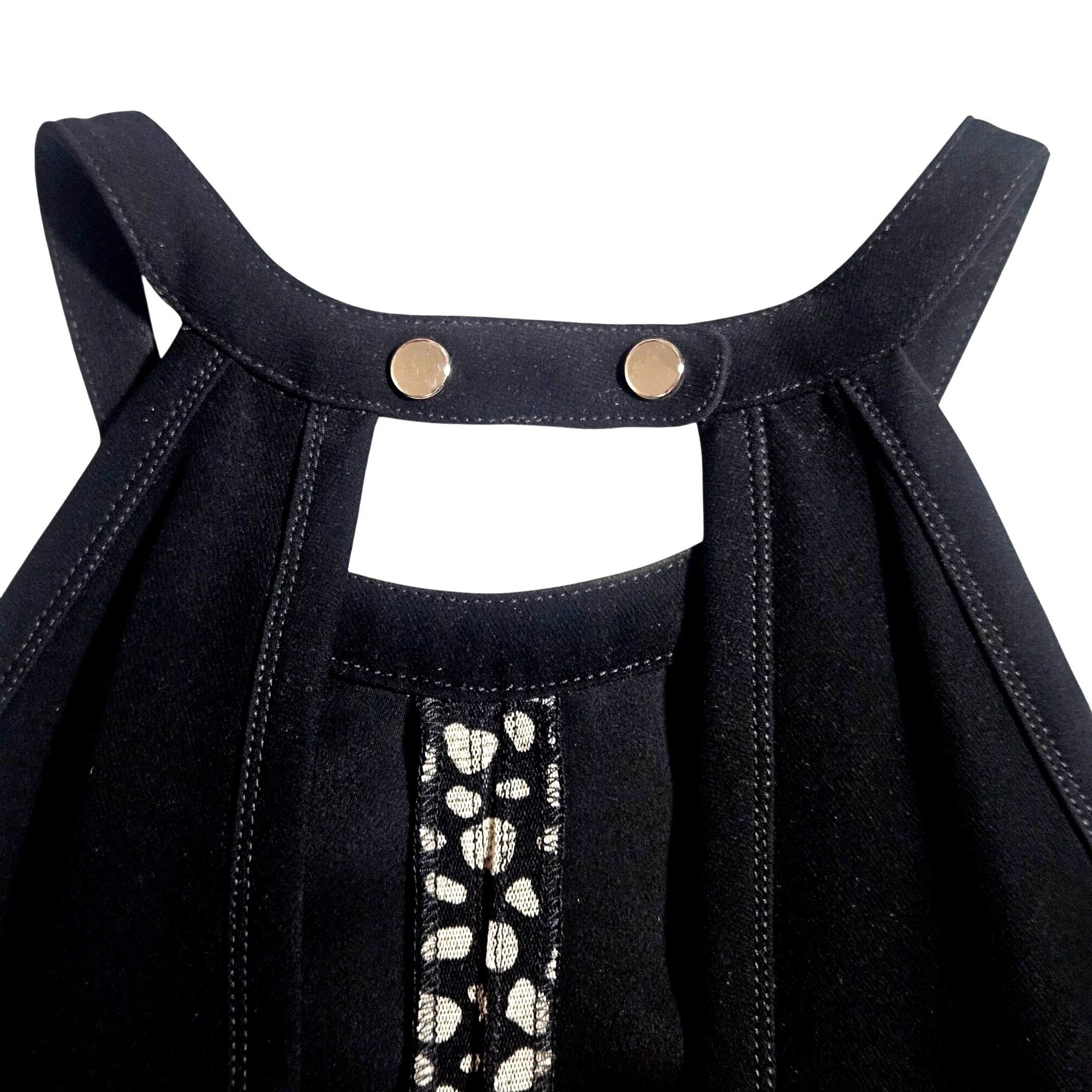 Other Yigal Azrouël Women Pleated Halter Top Black 12 Gallery Mini Size XL / US 12-14 / IT 48-50 - 7 Thumbnail