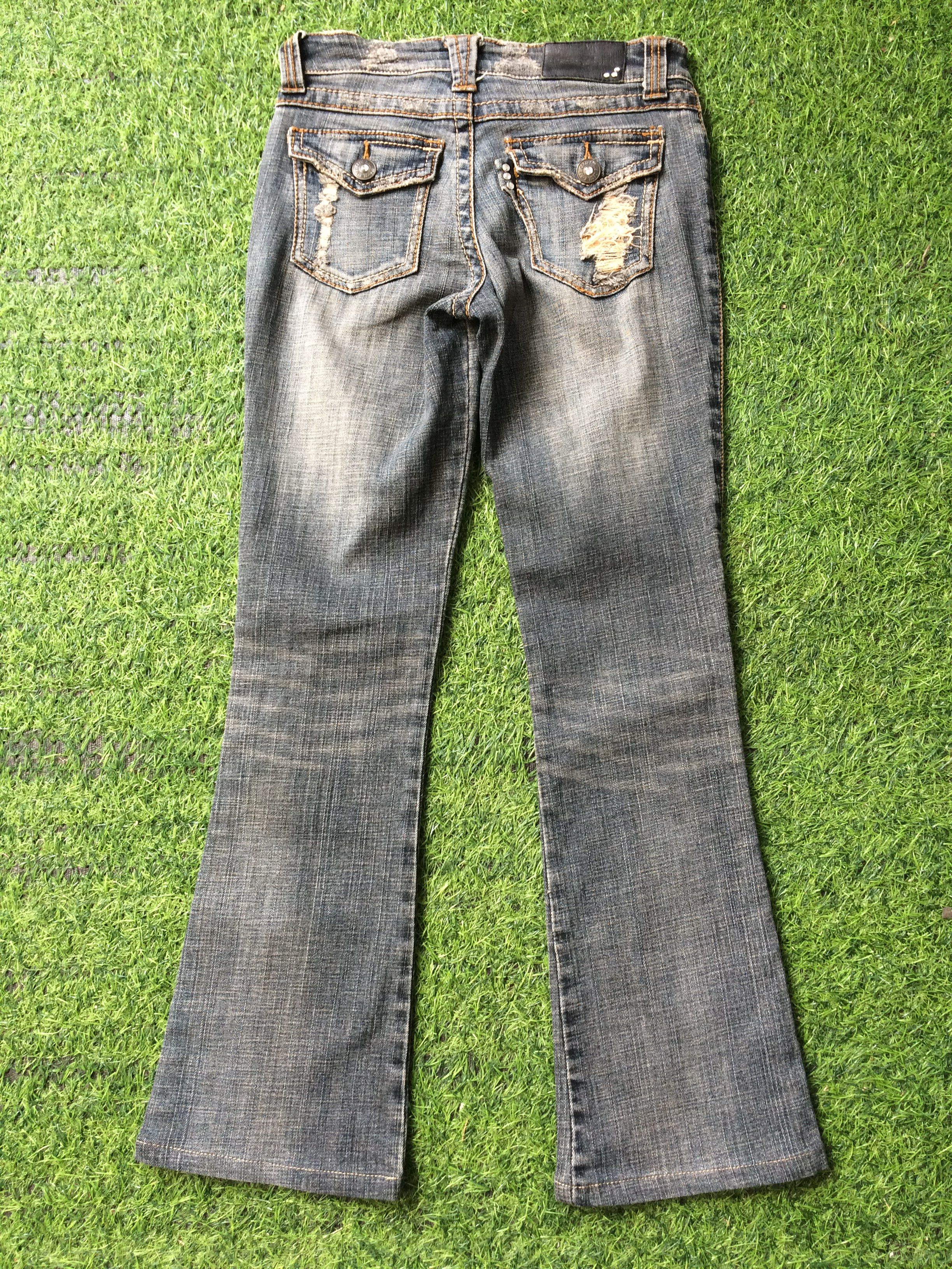 image of If Six Was Nine x Jean Japanese Slim Bootcut Jeans D-659 in Blue Denim, Women's (Size 25)