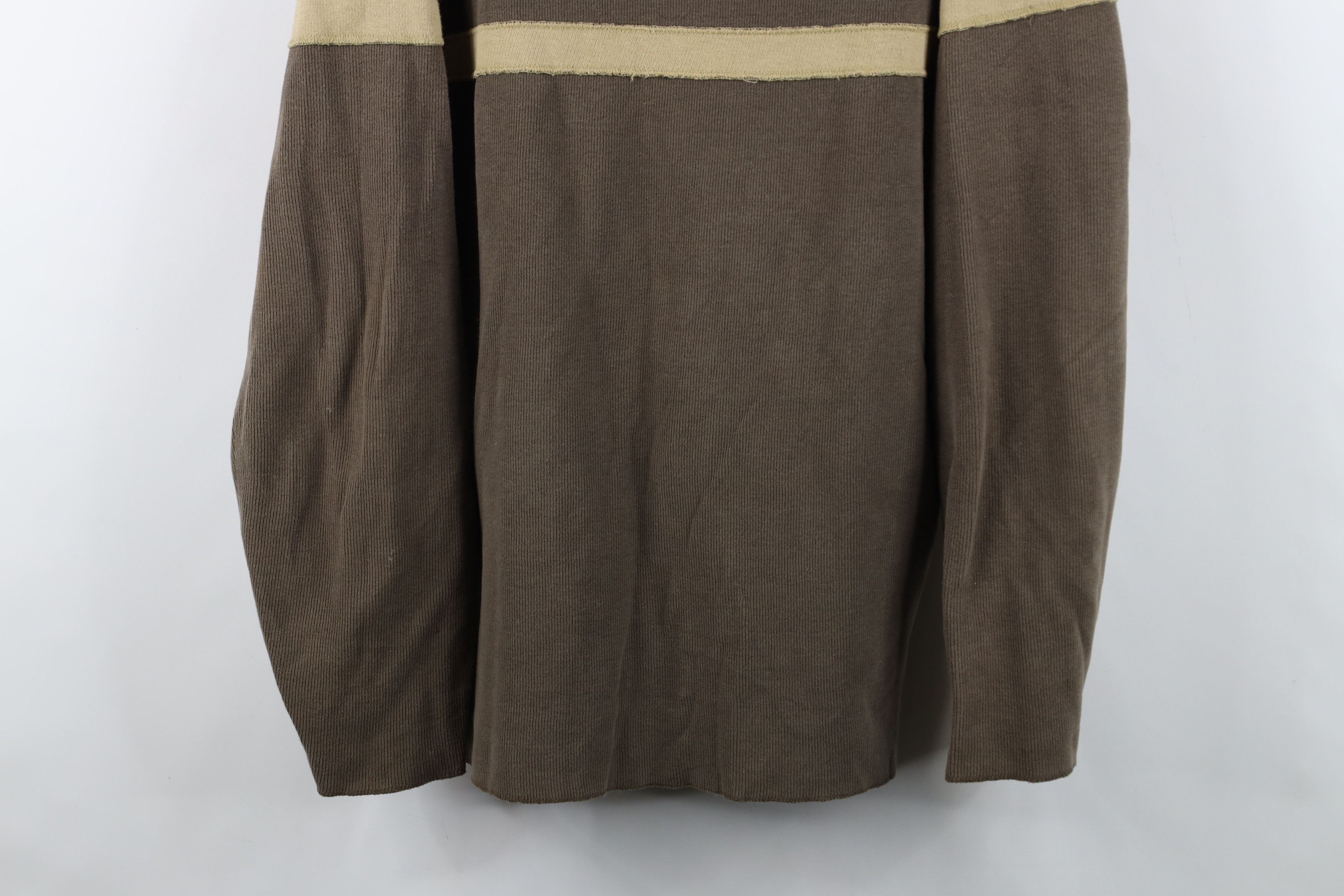 Vintage Vintage 90s Streetwear Block Ribbed Knit Long Sleeve T-Shirt Size US XXL / EU 58 / 5 - 3 Thumbnail