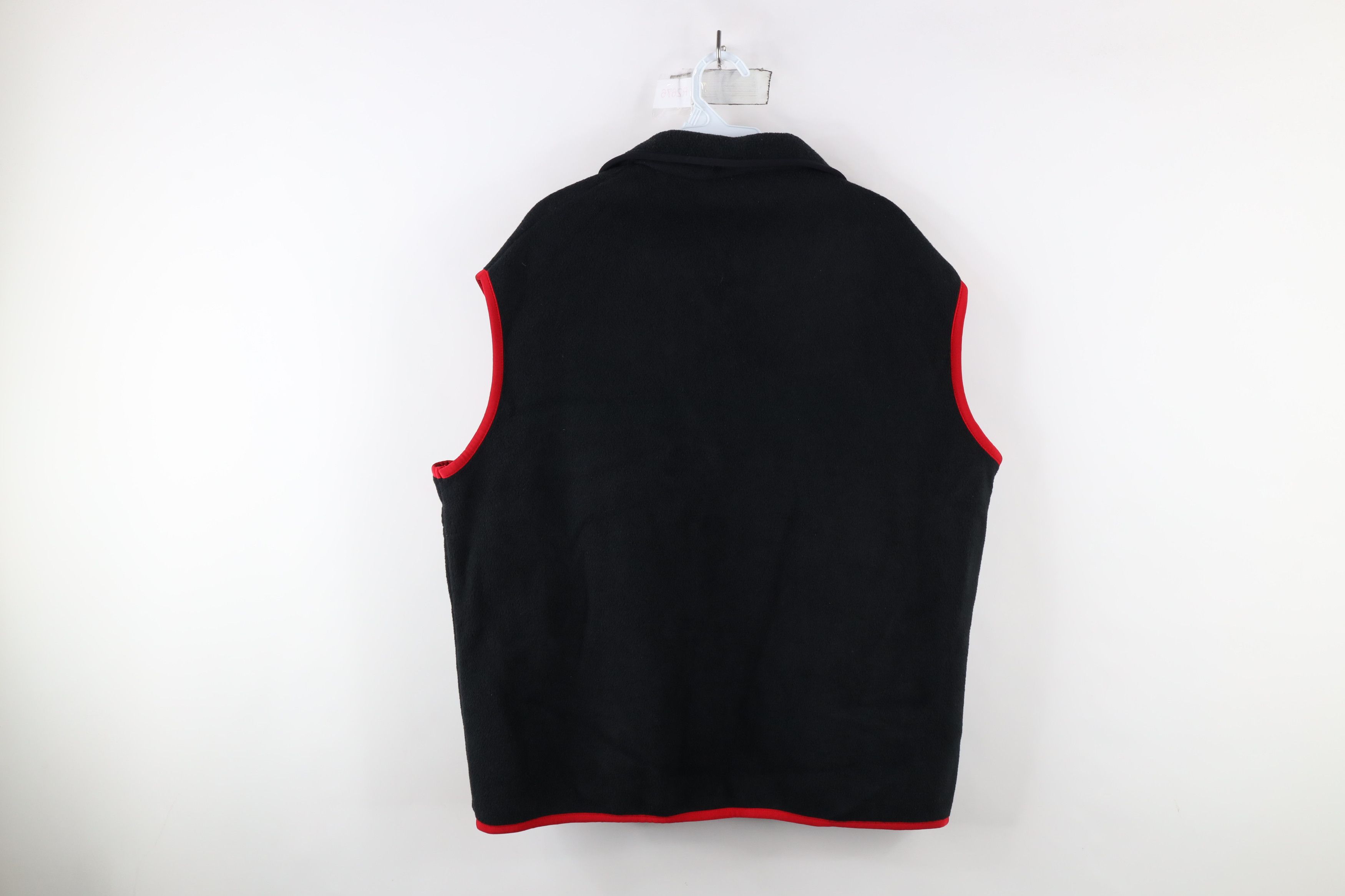 Marlboro × Vintage Vintage 90s Marlboro Full Zip Fleece Vest Jacket Black Size US L / EU 52-54 / 3 - 8 Thumbnail
