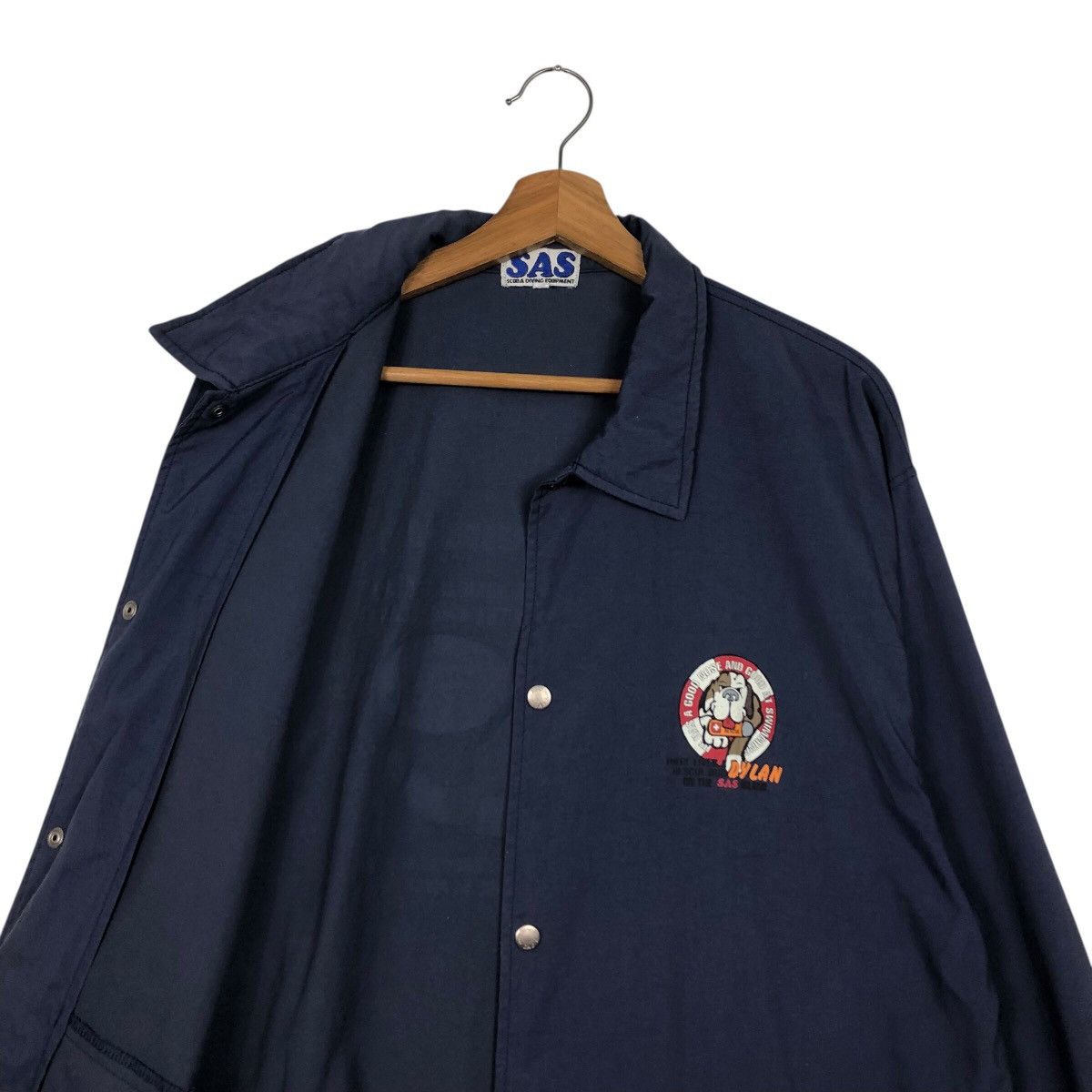 Japanese Brand 📌Vintage Coach Jacket SAS Big Logo Cartoon Embroidery Size US L / EU 52-54 / 3 - 13 Thumbnail