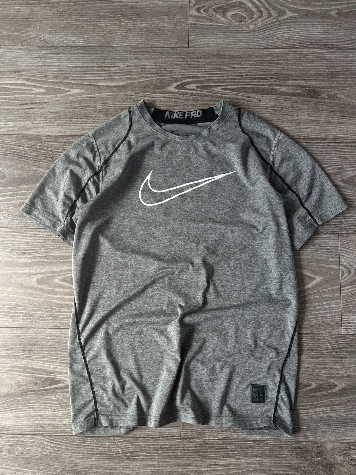 Nike ‼️Nike Pro Combat Big Logo Dri-Fit Fitted Termo T-Shirt‼️ Size US XL / EU 56 / 4 - 4 Thumbnail