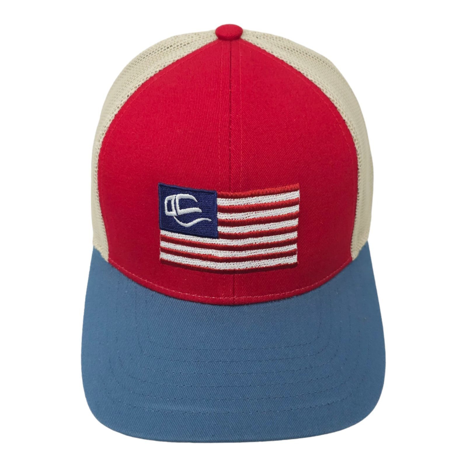 Other Outdoor Cap Embroidered Flag Mesh Snapback Cap Trucker Hat Size ONE SIZE - 1 Thumbnail