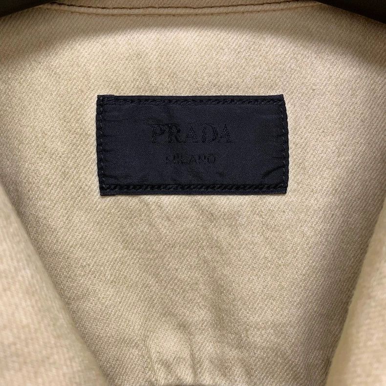 Prada Short Sleeve Denim Cardigan Top-2506