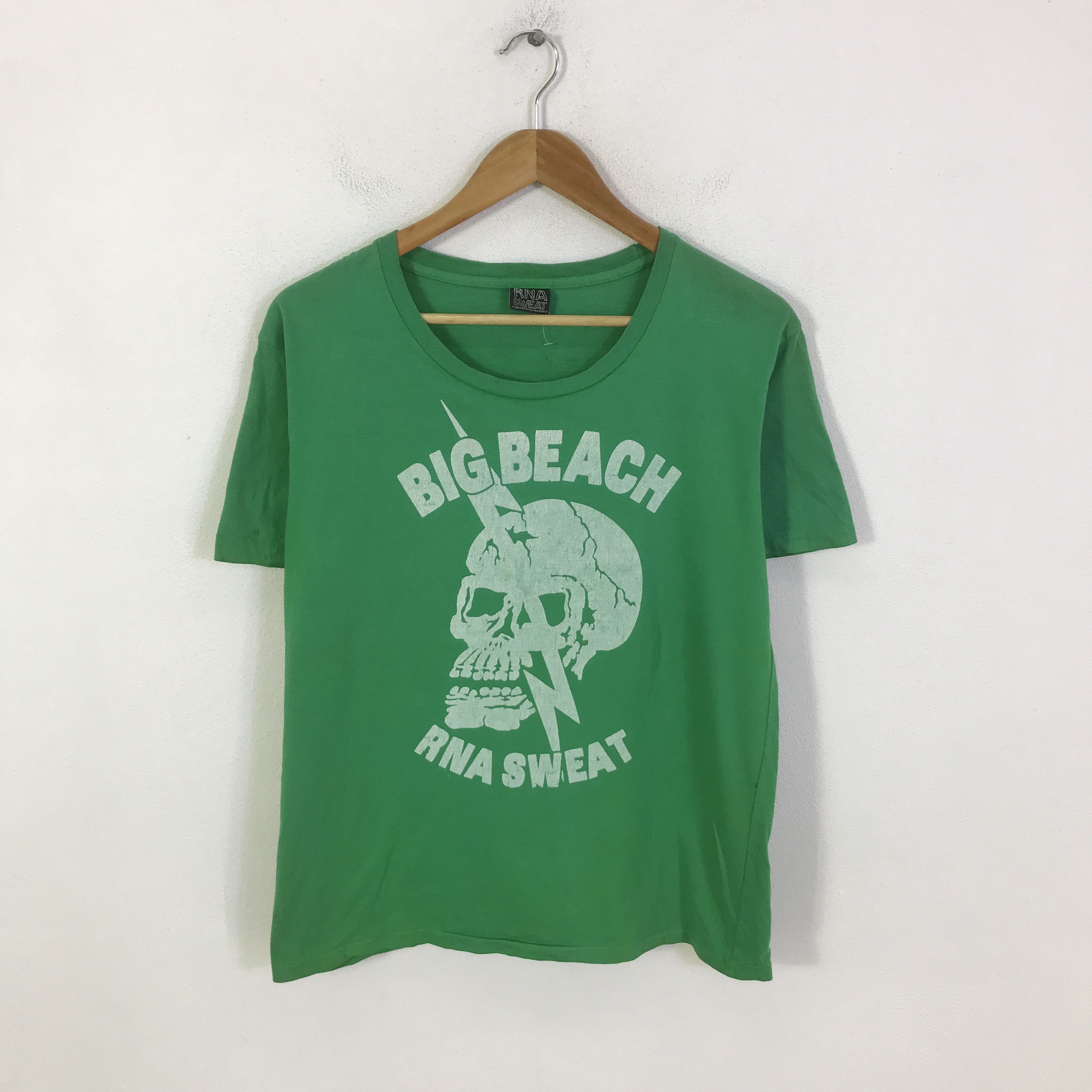Japanese Brand Rna x big beach t-shirt K117B8 Size US M / EU 48-50 / 2 - 2 Thumbnail
