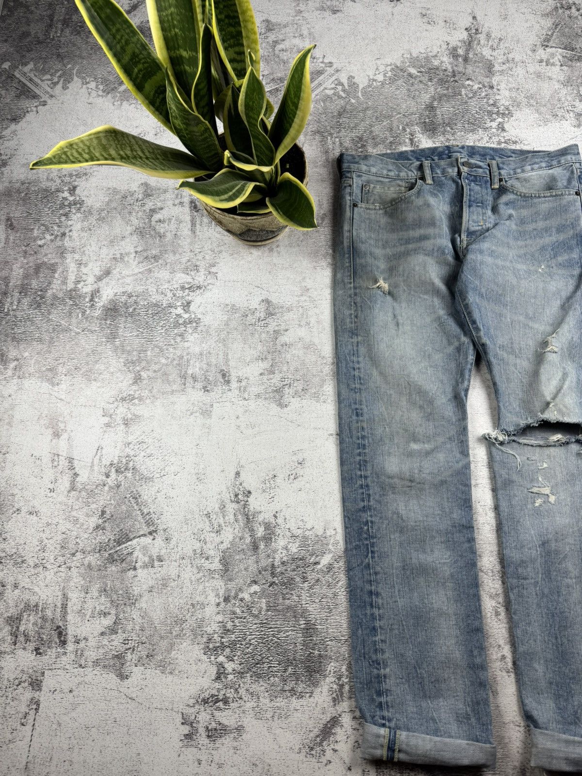 Denim & Supply Ralph Lauren Vintage Denim & Supply 32/34 Ralph Lauren Slim Distressed Jeans Pants Trousers Size US 32 / EU 48 - 3 Thumbnail