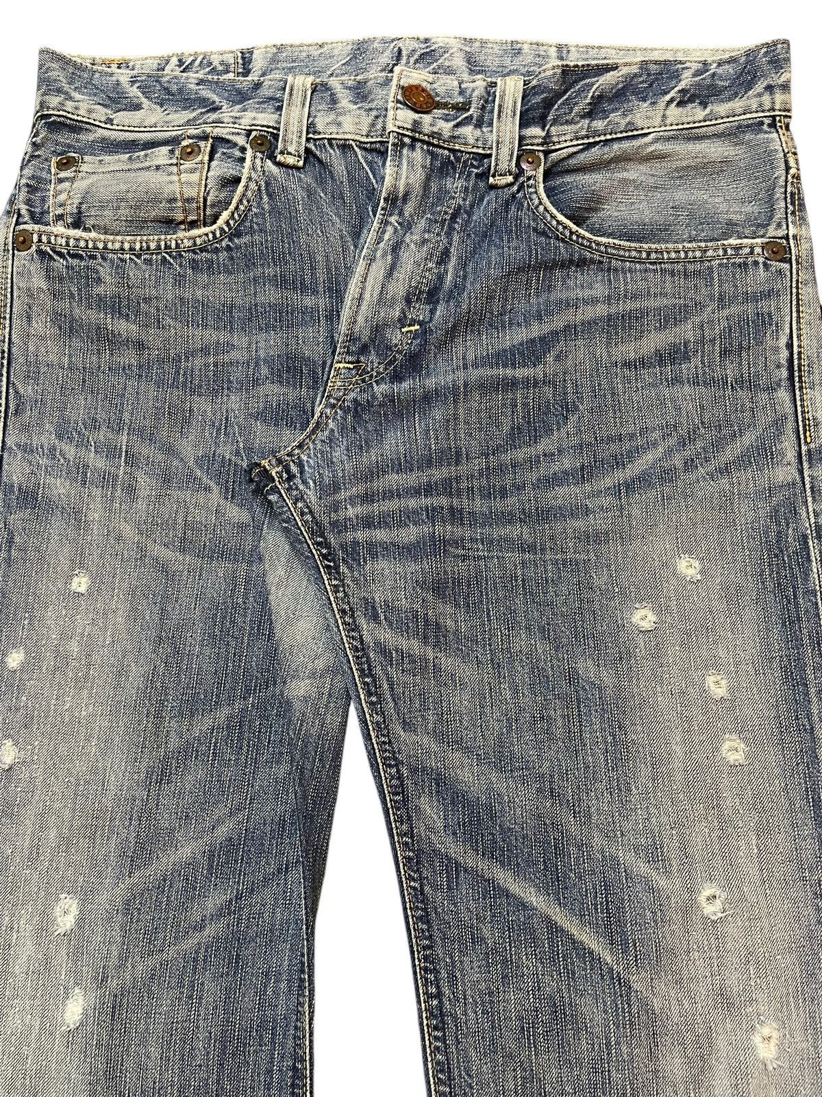 Edwin Vintage Edwin Blue Trip 503 Faded Distress Wide Leg Baggy Size US 34 / EU 50 - 4 Thumbnail