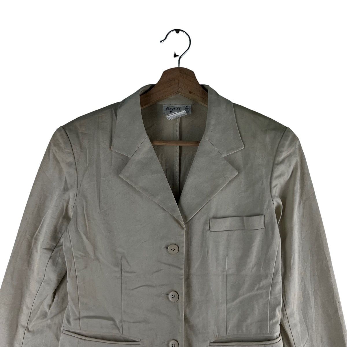 agnes b. 🔥Vtg Casual Jacket Agnes B. Made in France Size S / US 4 / IT 40 - 2 Thumbnail