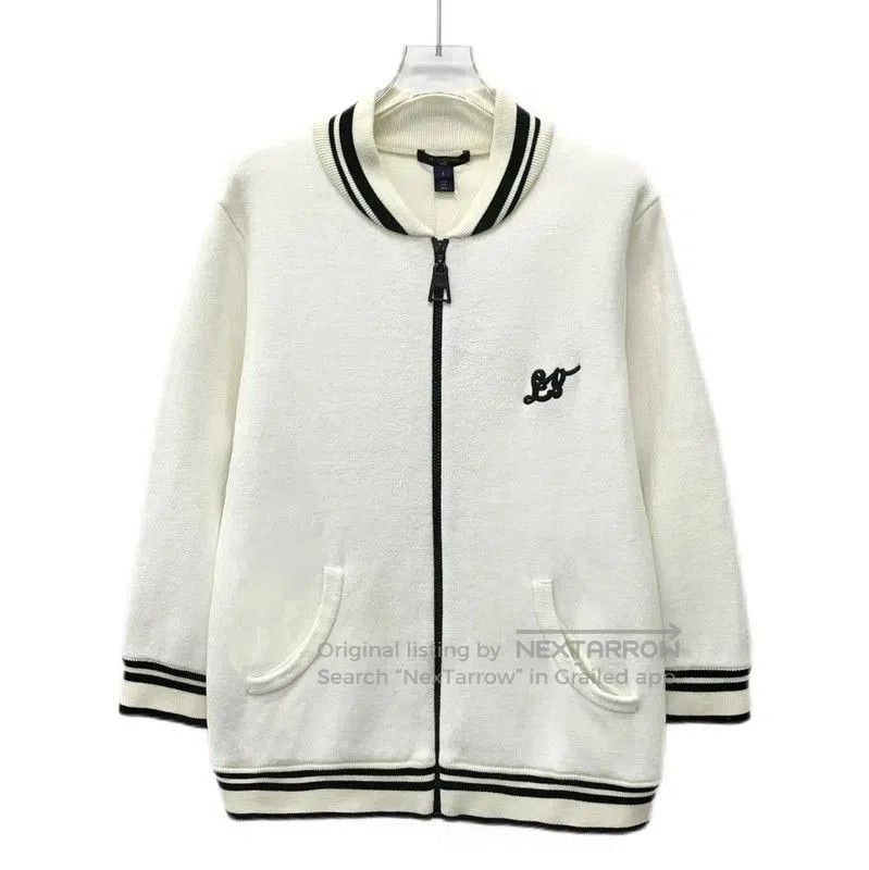 Louis Vuitton White Wool Women's Jacket .