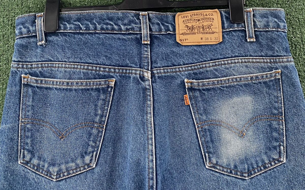 Levi's VTG 90’s Levi’s 517 Orange Tab Boot Cut Jeans Men’s 38x31 Size US 38 / EU 54 - 4 Thumbnail