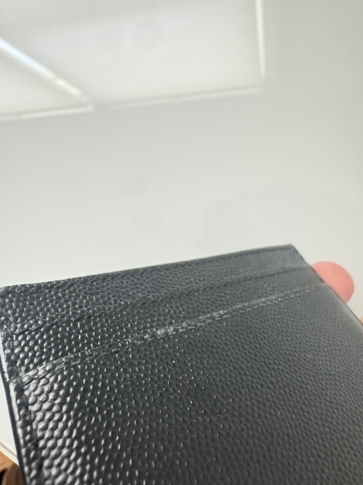 Saint Laurent Paris Leather Saint Laurent Black Caviar Calfskin Card Case YSL Size ONE SIZE - 13 Thumbnail