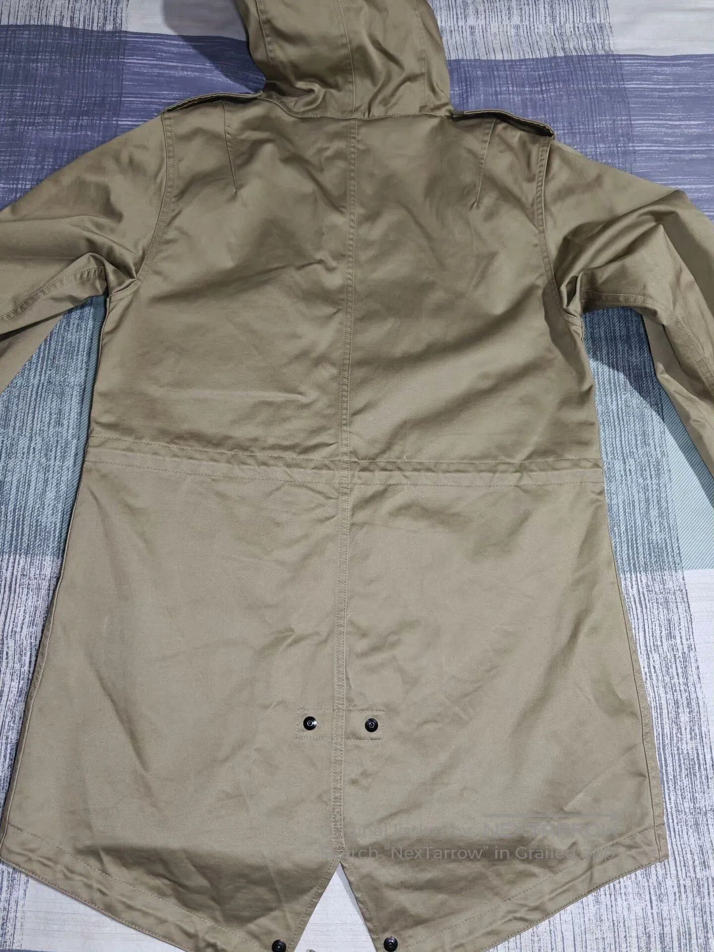 Gimo's GIZEMO Khaki M51 Parka Trench Coat. Size US XXS / EU 40 - 4 Thumbnail