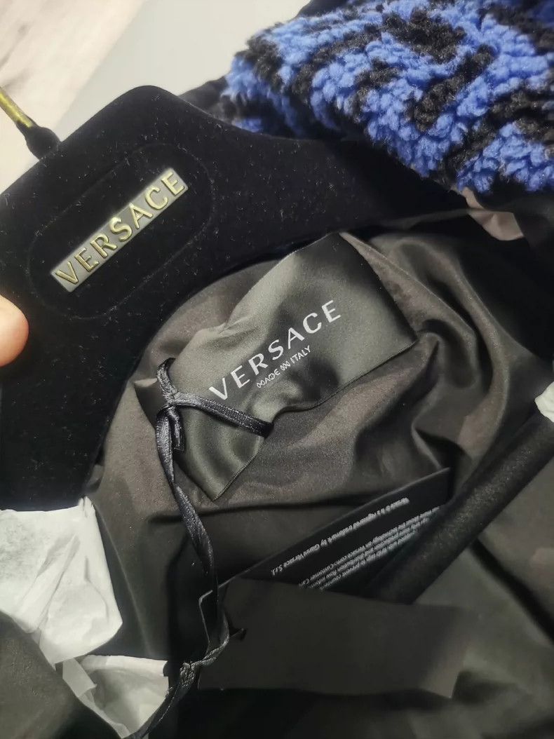 Versace Versace Granulated fleece coat Size L / US 10 / IT 46 - 7 Thumbnail