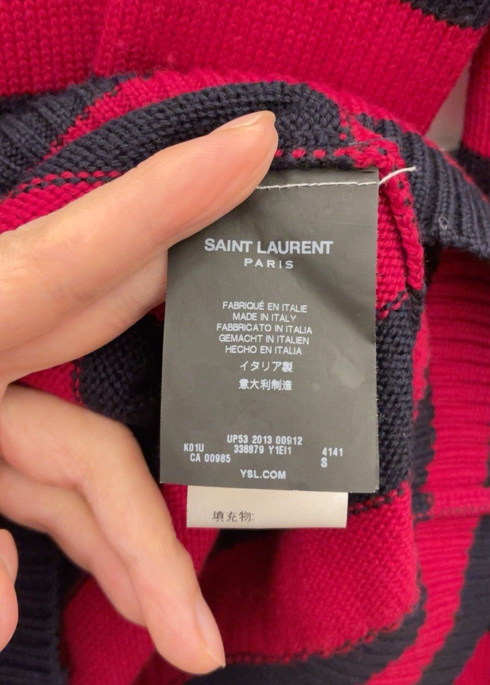Saint Laurent Paris Saint laurent paris stripe sweater Size US S / EU 44-46 / 1 - 4 Thumbnail