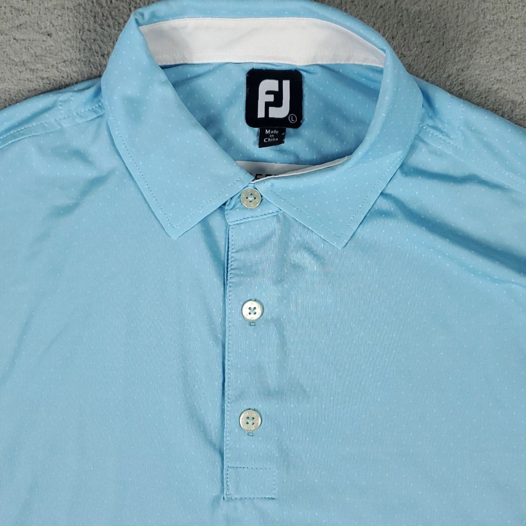 Footjoy FJ Polo Shirt Mens L Blue Santa Lucia Golf Casual Short Sleeve Shirt Mens L Blue Polo FJ Size US L / EU 52-54 / 3 - 2 Thumbnail