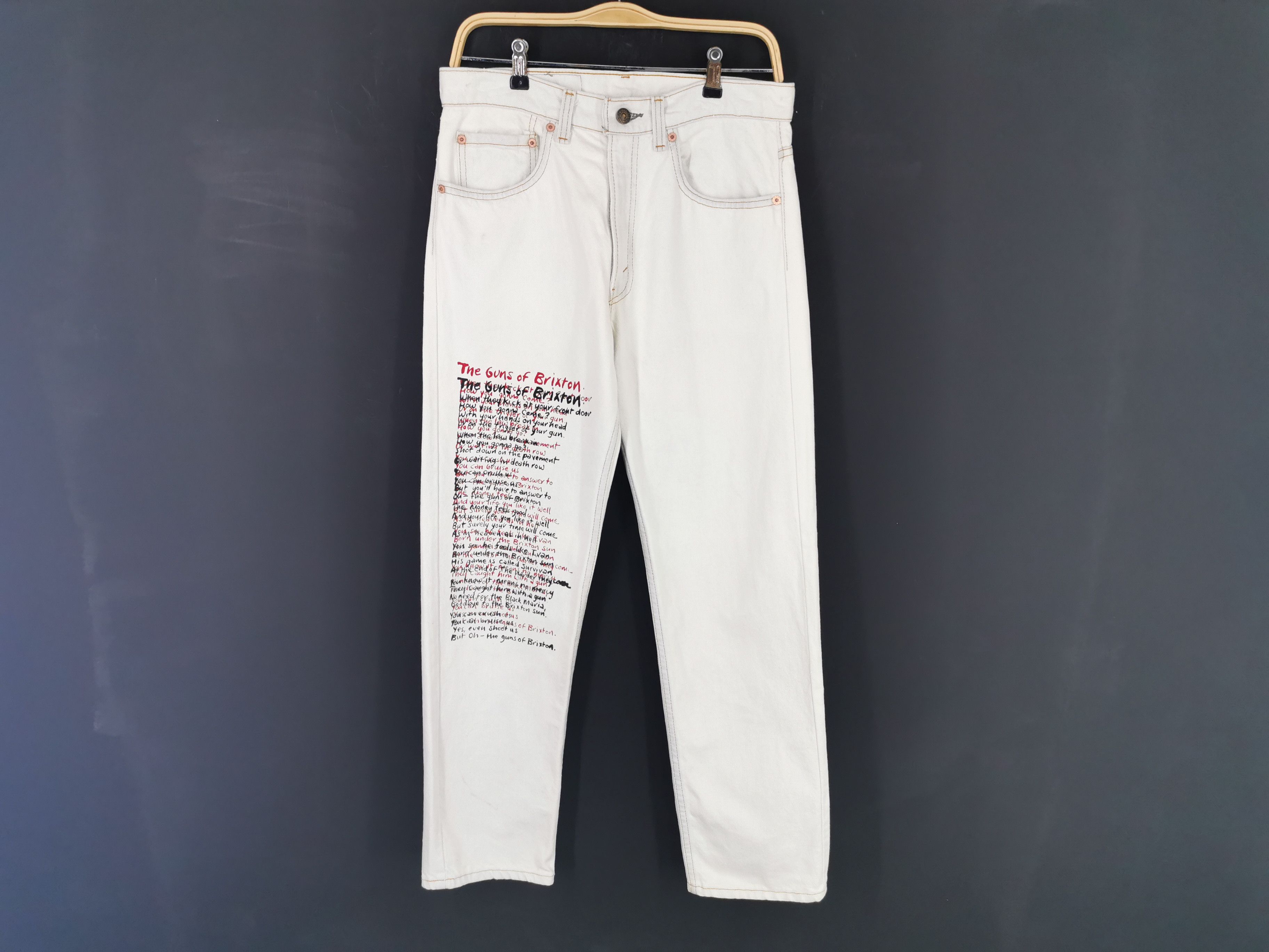Levi's Vintage 80's Levis Lot 505 X The Clash Denim Made In USA Size US 31 - 1 Thumbnail