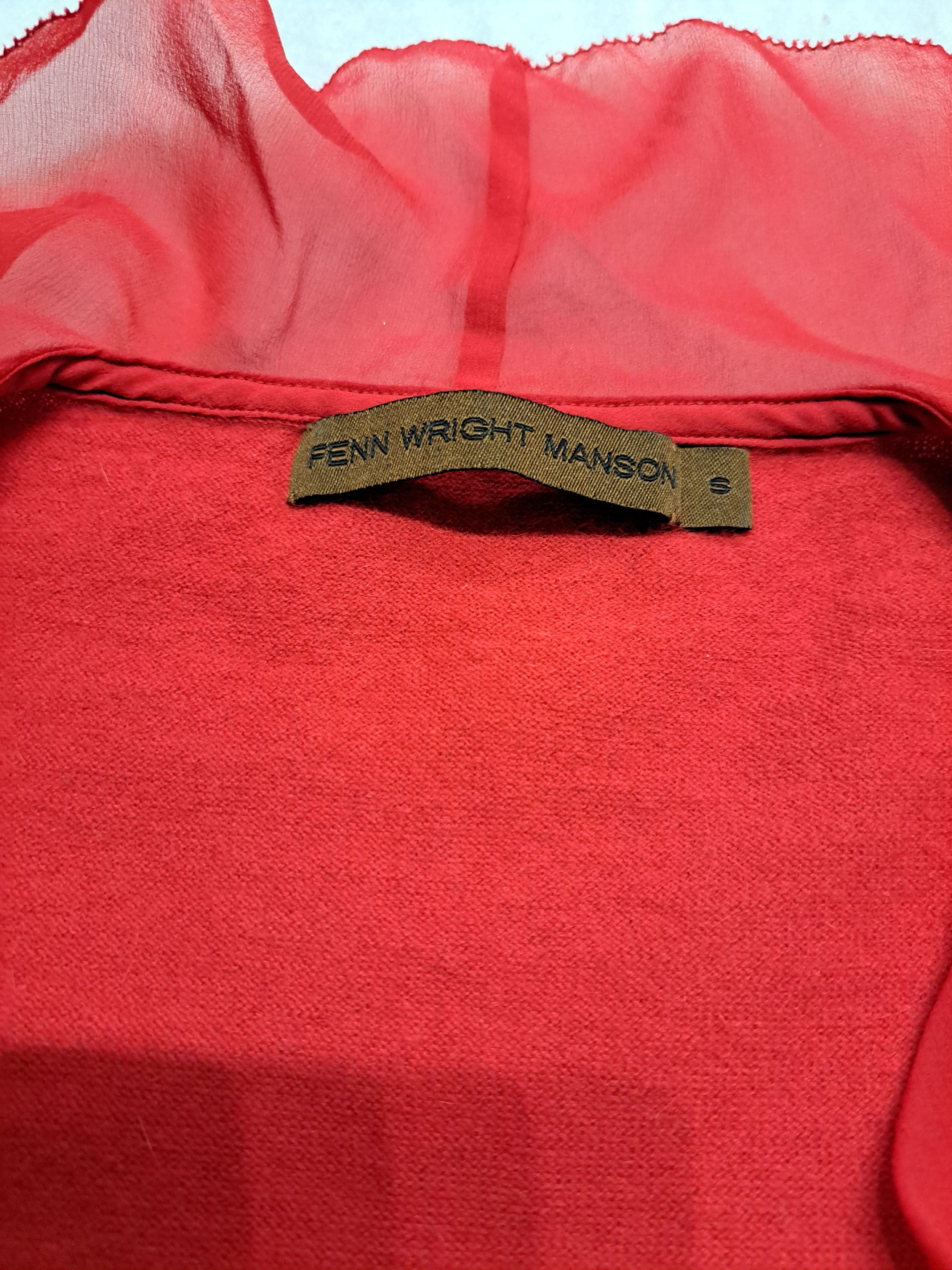 Vintage Fenn Write Manson red cardigan. Angora silk, S Size S / US 4 / IT 40 - 3 Thumbnail