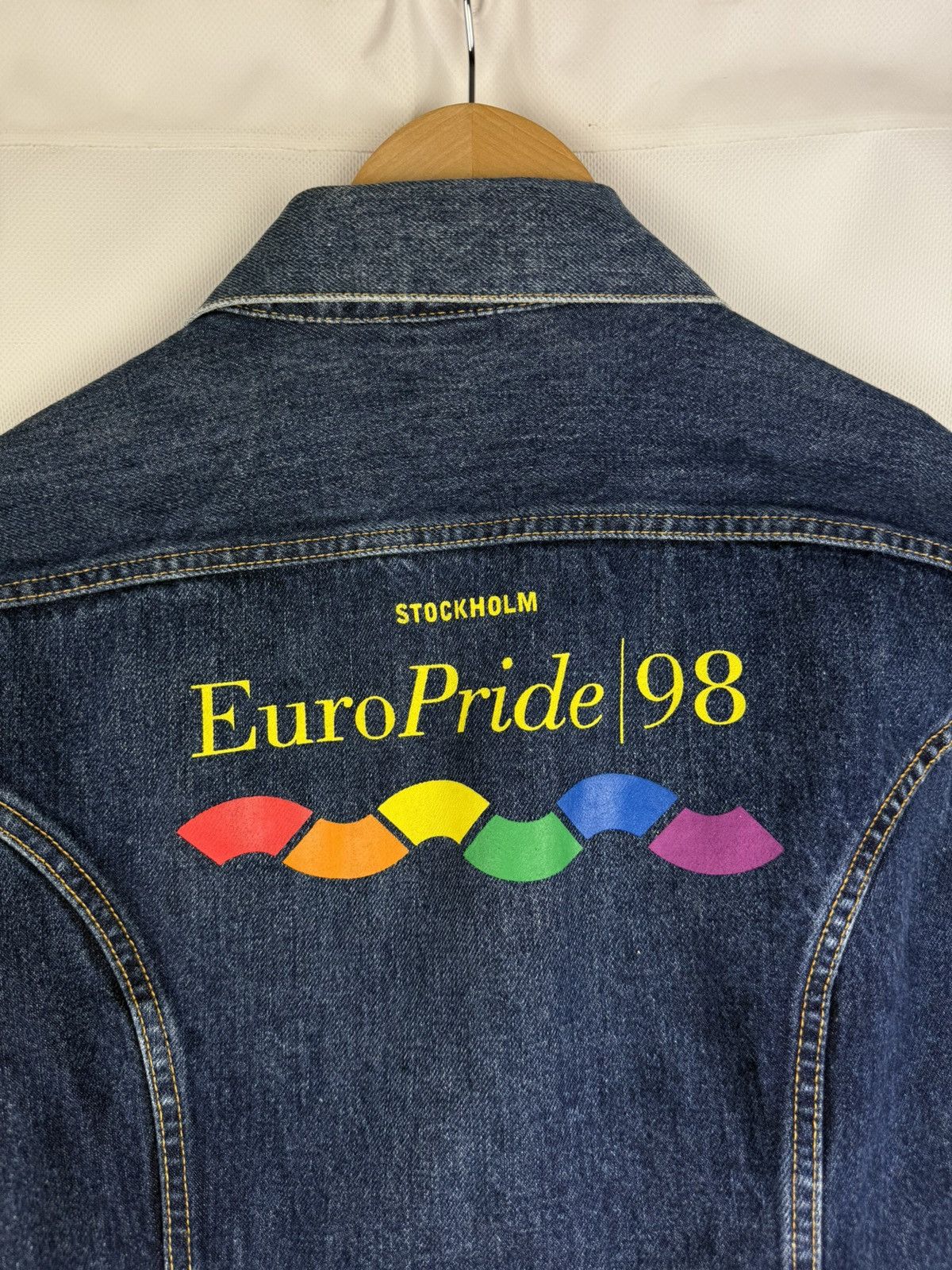 Diesel Diesel Vintage Unisex Euro Pride 98 Denim Trucker Jacket Size US L / EU 52-54 / 3 - 21 Thumbnail