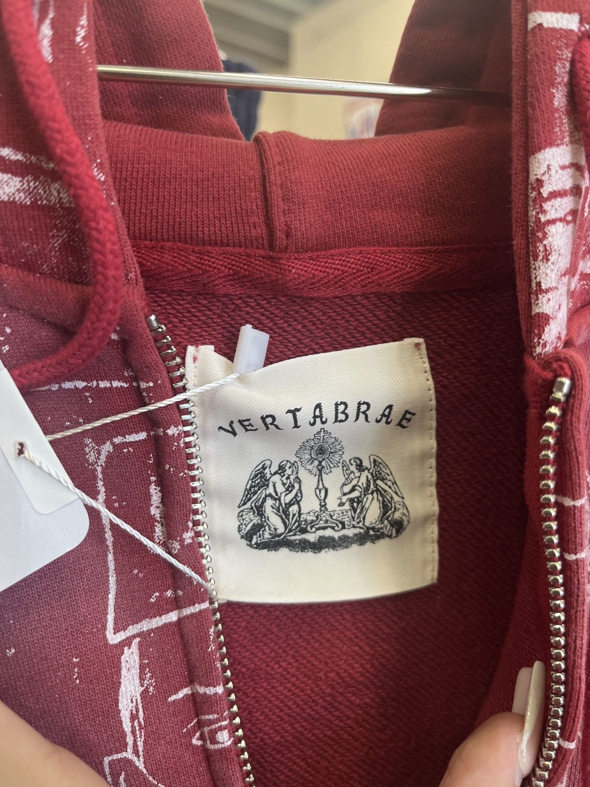 Vertabrae Silo Sketch Zip-Up Hoodie Red Size US XL / EU 56 / 4 - 3 Thumbnail