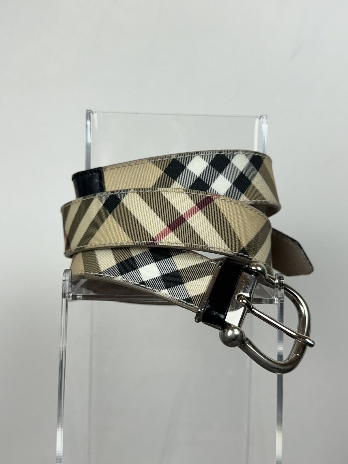 Burberry Leather belt Burberry y2k original luxury casual item Size ONE SIZE - 1 Thumbnail