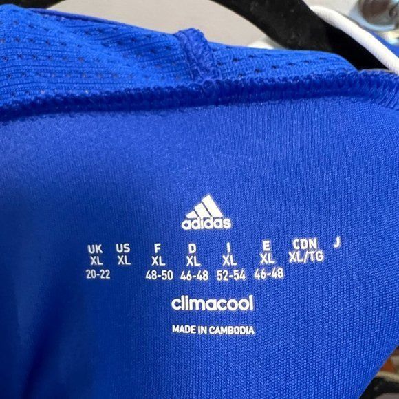 Adidas Adidas ClimaCool Blue Soccer Jersey XL Lightweight Breathabl Size XL / US 12-14 / IT 48-50 - 4 Thumbnail