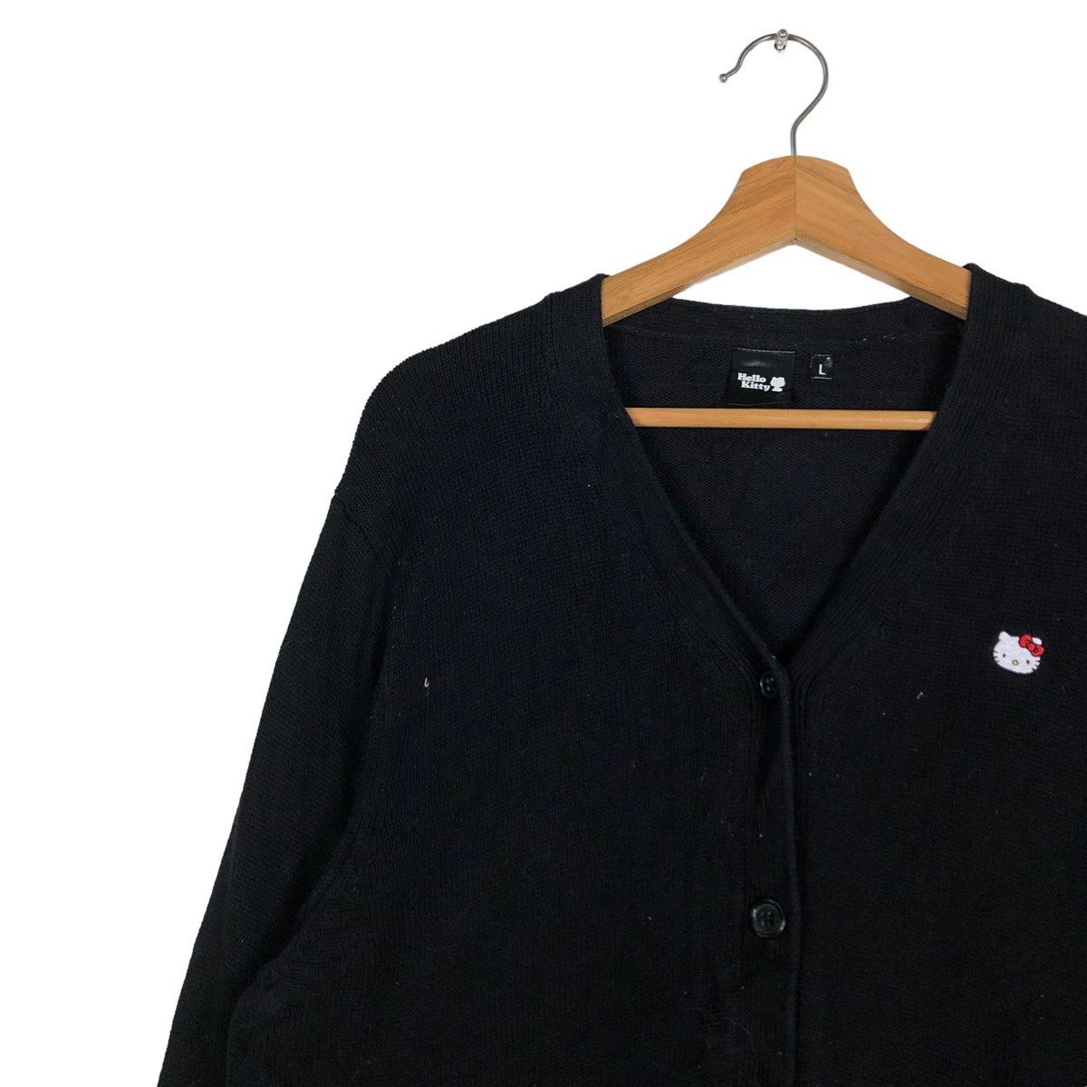 Cartoon Network 🔥VINTAGE RICH BLACK CARDIGAN JACKET HELLO KITTY CARTOON Size US L / EU 52-54 / 3 - 4 Thumbnail