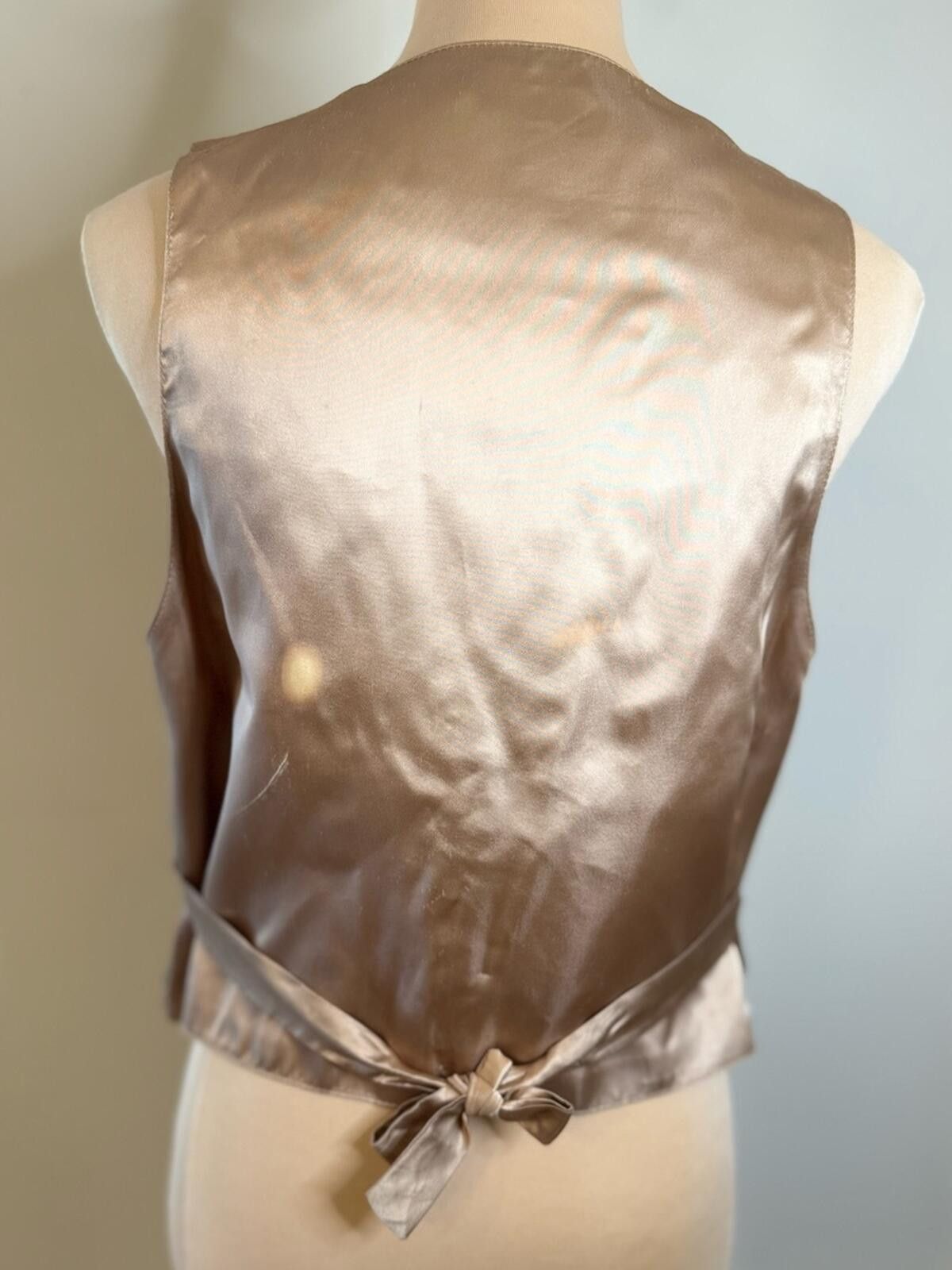 NADA Nadia vintage vest eclectic people pattern FLAW SZ M Size M / US 6-8 / IT 42-44 - 4 Thumbnail