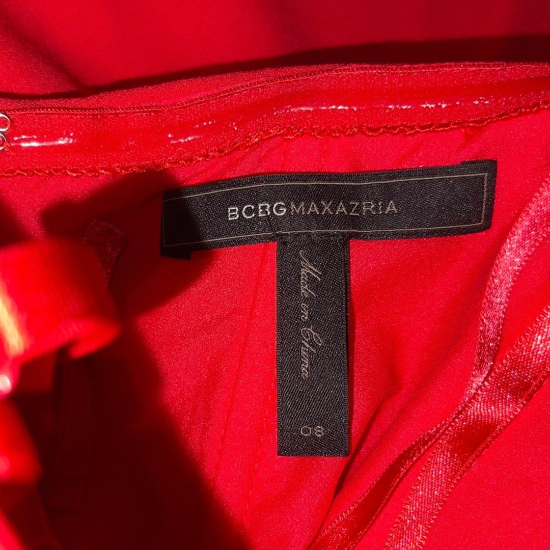 Bcbgmaxazria BCBGMAXAZRIA Red Berry Kate Mini Dress strapless SZ 8 Prom Size M / US 6-8 / IT 42-44 - 4 Thumbnail