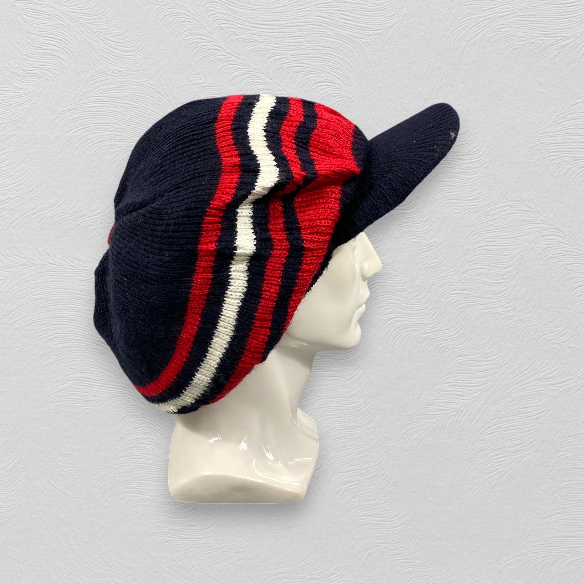Japanese Brand Champion Stripped Knit Hat -BN678 Size ONE SIZE - 2 Thumbnail