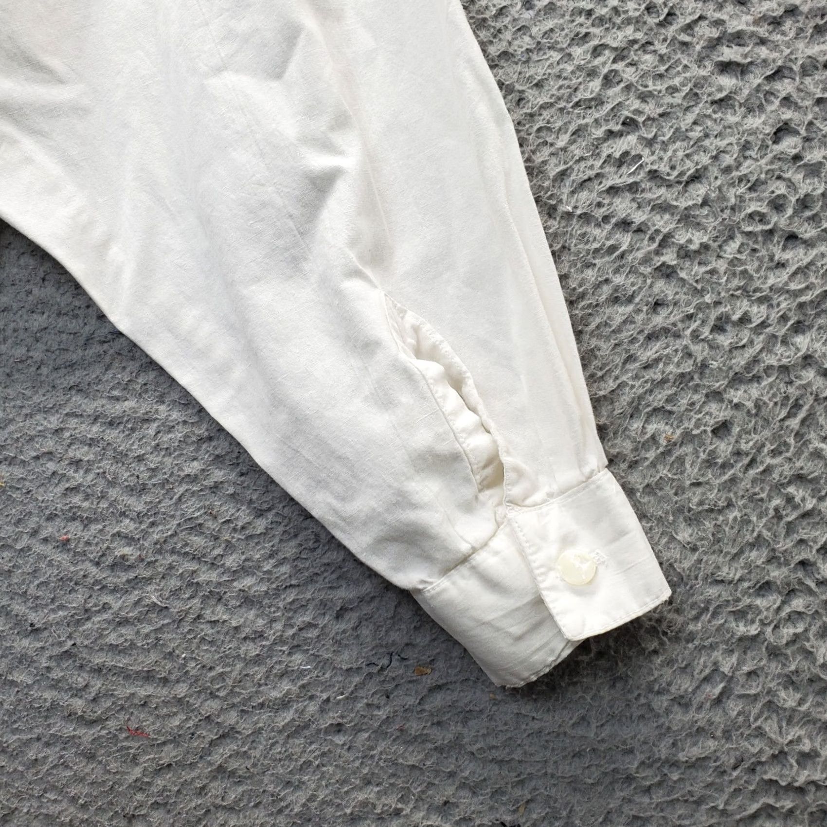 Vintage Forenza Shirt Womens S White Embroidered Beaded Long Sleeve Collared Button-Up Size S / US 4 / IT 40 - 6 Thumbnail