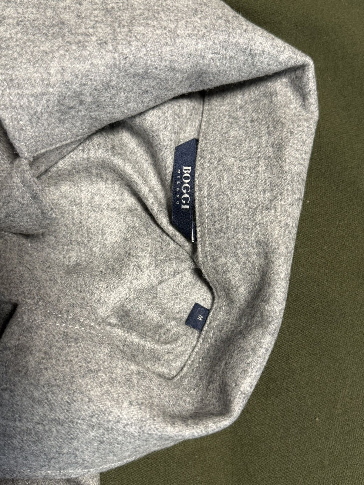 Boggi Boggi Milano Light Grey Wool Jacket Size US M / EU 48-50 / 2 - 3 Thumbnail