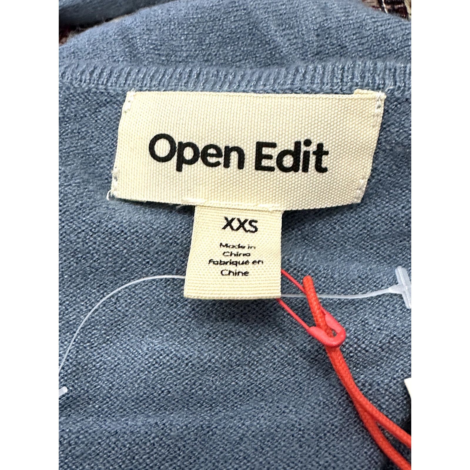 Other Open Edit Sweater Long Sleeves Wrap Tie Blue Women's XXS NWT Size XXS / US 00 / IT 34 - 10 Thumbnail